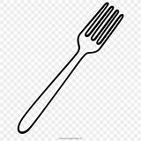 Fork Coloring Page Coloringcrewcom Sketch sketch template