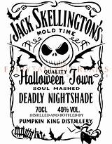 Jack Skellington Whiskey Brewery Distillery Label Halloween Movie  sketch template