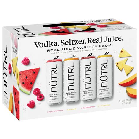 Nutrl Vodka, Assorted, Variety Pack (12 fl oz) Delivery or Pickup Near ...