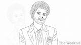 The Weeknd Pages Coloring sketch template