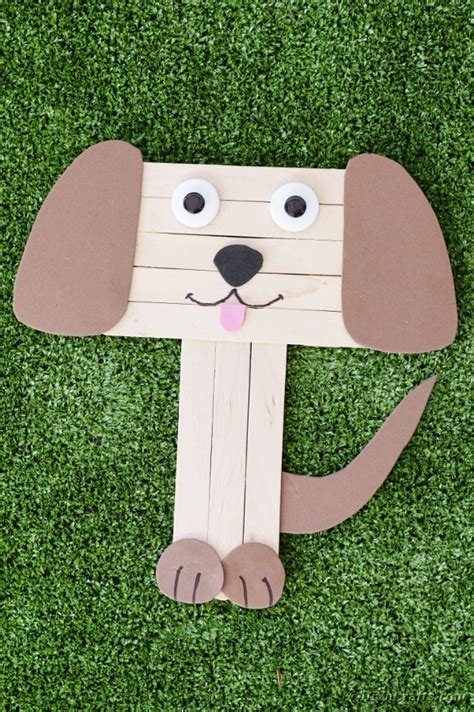 How to Make a Cute Craft Stick Puppy (With Video) - DIY & Crafts