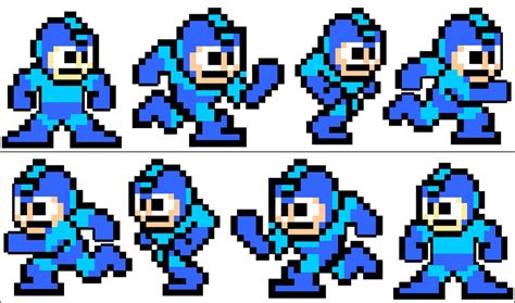 Megaman Running Sprites by Cobalt-Blue-Knight on DeviantArt