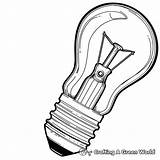 Light Bulb Coloring Pages  Free & Printable sketch template