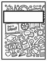 Back To School Student Binder Covers And Spines Coloring Pages  sketch template
