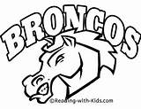 Broncos Logo Coloring Pages sketch template