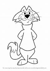 Learn How To Draw Choo From Top Cat Step By  sketch template