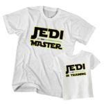 Dad and Son T-Shirt Jedi Master Jedi In Training ~ Clotee.com