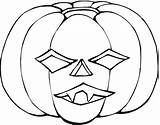 Scary Pumpkin Coloring Pages sketch template