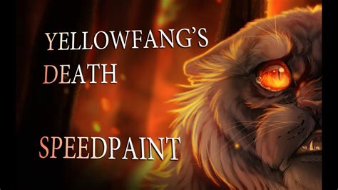 Yellowfang's death - speedpaint - YouTube