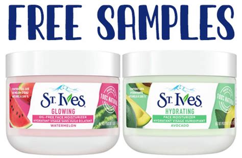 Free St. Ives Face Moisturizer Sample — Deals from SaveaLoonie!