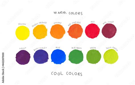 Basic colors theory for kids concept. Colour palette of primary, secondary and tertiary color ...