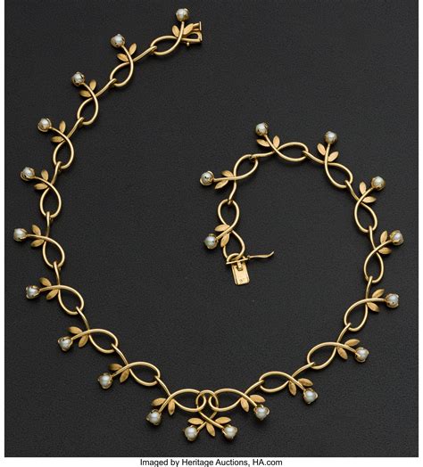 Gold & Pearl Necklace. ... Estate Jewelry Necklaces | Lot #73031 | Heritage Auctions