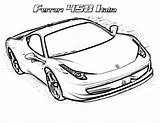 Ferrari 458 Italia coloring Page  Download Print Or Color Online For Free sketch template