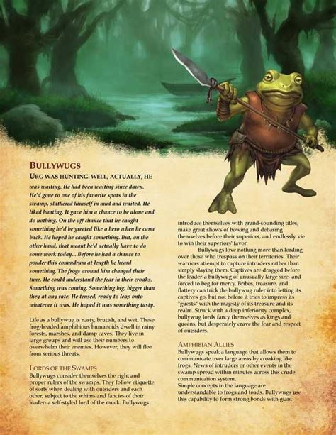 DnD-5e-Homebrew Races Almanac | Dnd 5e homebrew, Dnd races, Dungeons ...