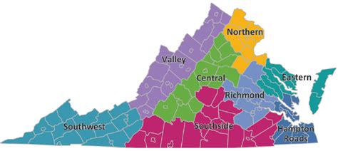 Regions of Virginia