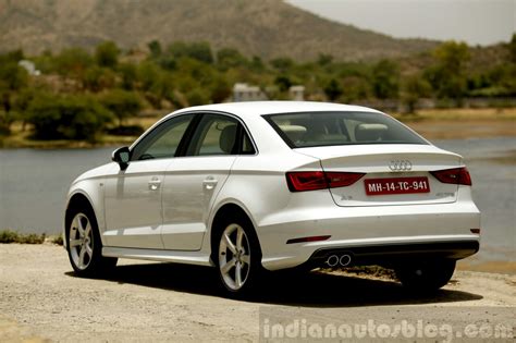 Audi A3 Sedan Review rear quarter white