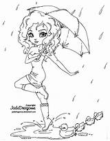 Umbrella Lineart By Jadedragonne On Deviantart coloring Pages Fairy Cute sketch template