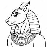 Ancient Egyptian Anubis Coloring Page 73533 59054 sketch template