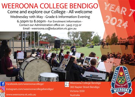 2024 Year 7 Information Evening – Weeroona College Bendigo