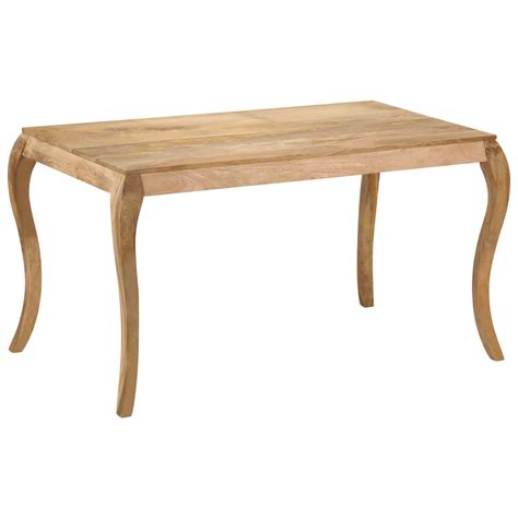vidaXL Dining Table 135x75x76 cm Solid Mango Wood - Wood Factory Furniture