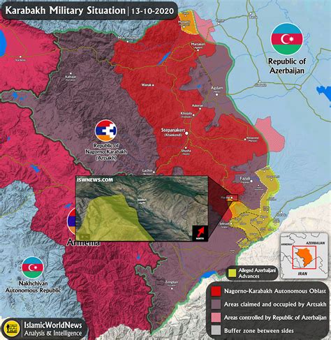 Latest Updates On Karabakh Clashes, 13 October 2020 (Map Update ...