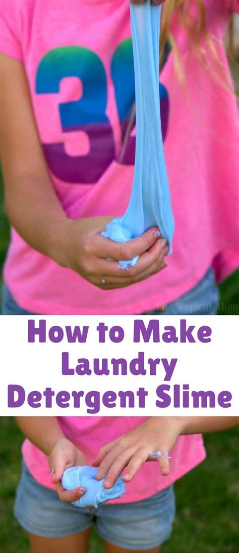 This is how to make laundry detergent slime at home with only 2 ingredients! Easy… | Laundry ...