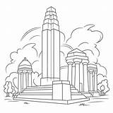 Monument Coloring Pages sketch template