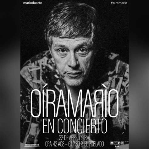 OíraMarìo: Mario Duarte en concierto | Infolocal - Comfenalco Antioquia