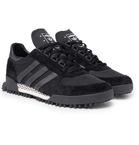 Lyst - Adidas Originals Marathon Tr Mesh, Suede And Leather Sneakers in ...