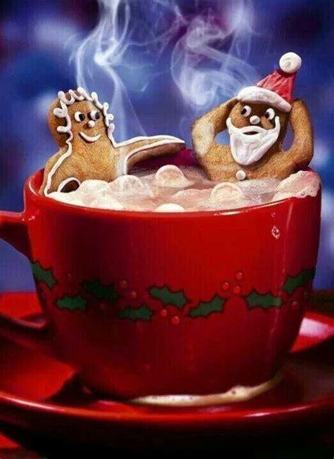 Lol Ginger Santa and Mrs Claus in hot chocolate hot tub | Christmas coffee, Christmas, Holiday