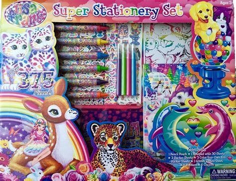 Lisa Frank Super Stationery Set 2015 - Over 375 pieces Stickers Markers Office Supplies General ...