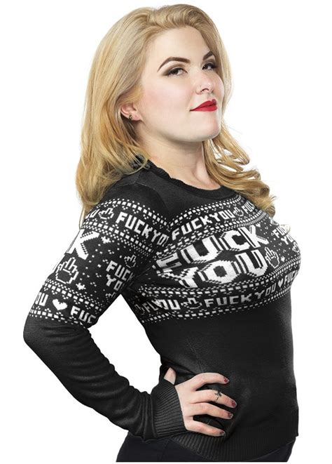 Sourpuss Clothing F You Sweater | Attitude Clothing