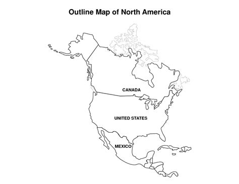 Northamerica #map Includes #canada #unitedstates, Two Of The Largest - Printable Map Of North ...