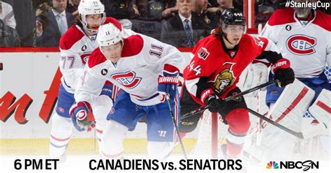 NHL on NBC on Twitter: "The @CanadiensMTL take on the @Senators on @NBCSN! Tune in NOW or STREAM ...