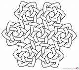 Celtic Knot Circle Coloring Pages Hexarose By Peter Mulkers  Free sketch template