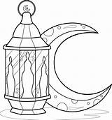 Coloring Page Lantern And A Month 10688129 Vector Art At Vecteezy sketch template