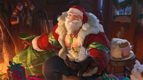 Santa Braum League of Legends Wallpaper 4k HD ID:11195