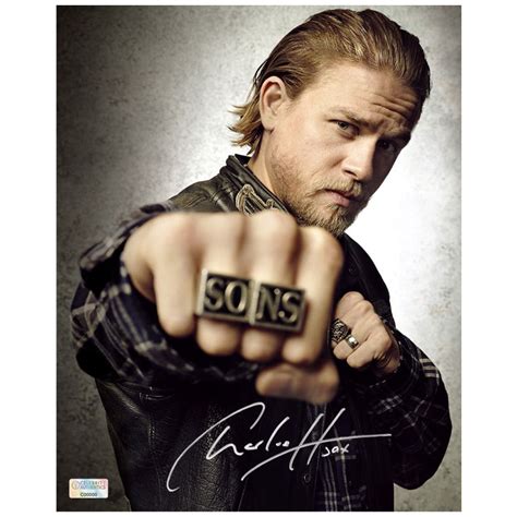 Charlie Hunnam Autographed Sons of Anarchy Jax Rings 8x10 Photo ...