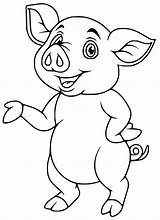 Baby Pig Coloring Page sketch template