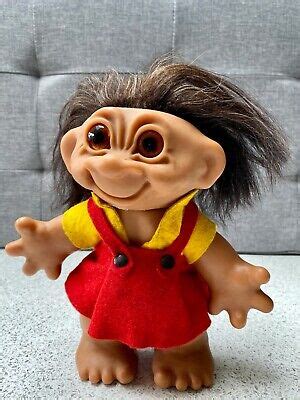 VINTAGE DAM TROLL DOLL DENMARK 1960s VERY RARE RETRO TOY THOMAS DAM ...