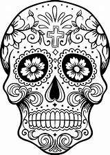Sugar Skull Coloring Page  Home sketch template