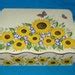 Custom Wedding Card Box Hand Painted Sunflower by HillsideBees
