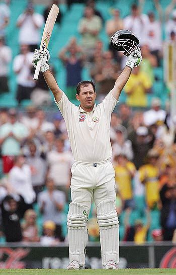 Ricky Ponting celebrates a century in his 100th Test | ESPNcricinfo.com