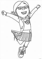 Despicable Me Agnes Coloring Pages At GetDrawings  Free Download sketch template