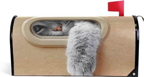 Amazon.com: Animal Cat Magnetic Mailbox Covers Sticker Mail Post Box Decor Decal: Home Improvement