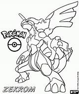 Mega Zekrom Pokemon Coloring Pages Sketch Page sketch template
