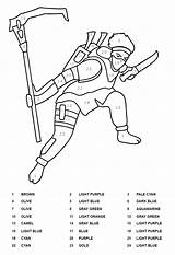 Omega Fortnite Color By Number Coloring Page  Free Printable sketch template