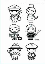Coloring Professions Pages sketch template