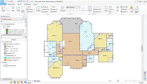Software For Interior Floor Plan and Flooring Layout - Measure Square