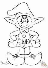Christmas Elf coloring Page  Free Printable Coloring Pages sketch template